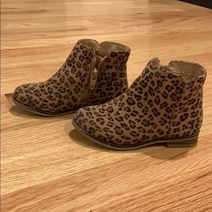 Leopard print boots